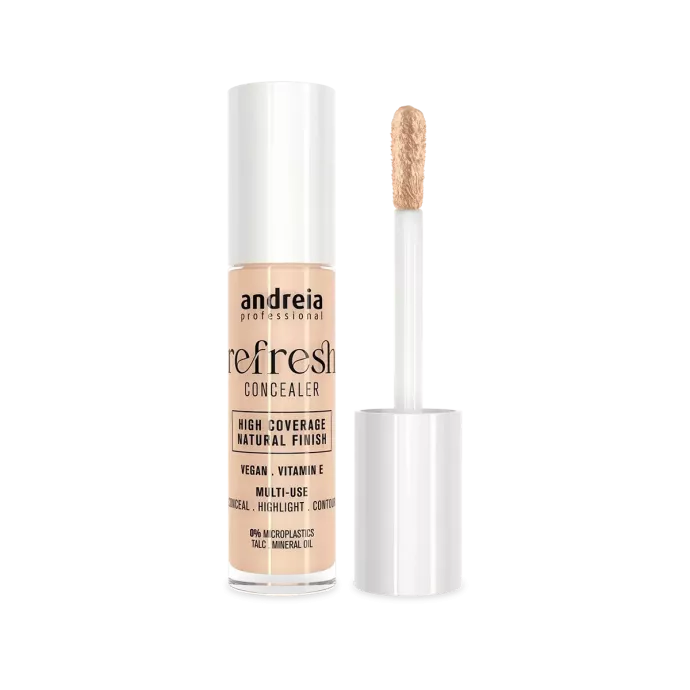 Anti-cerne haute couvrance - Andreia - Refresh Concealer - 01 Ivoire froid - 5ml