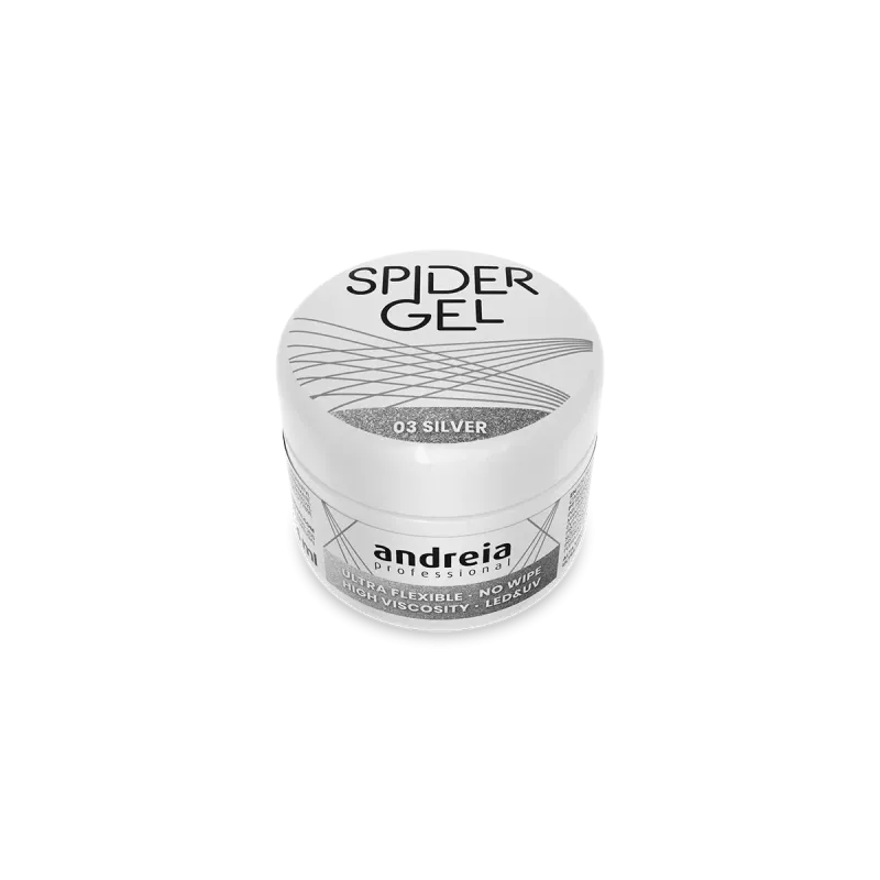 Spider Gel 03 - Silver - 4ml - Andreia