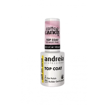 Top coat milky pink - Andreia - Cotton candy 02 - 10.5ml