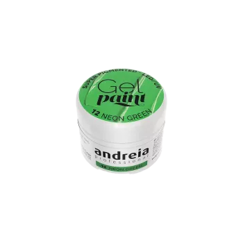 Gel paint ultra pigmenté - Andreia - 12 Néon vert - 4ml