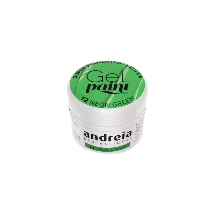 Gel paint ultra pigmenté - Andreia - 12 Néon vert - 4ml