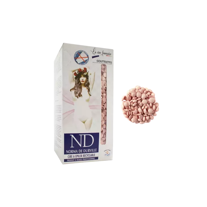 Cire recyclable pastilles en boite - Rose - Norma de Durville - 800gr