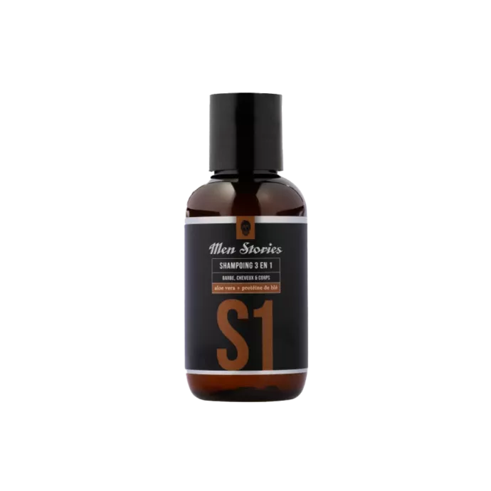 Shampoing 3 en 1 corps, barbe et cheveux - Men Stories - S1 - 100ml