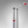 Fraise diamanté boule rouge, Ø tête 2.5mm - Staleks pro