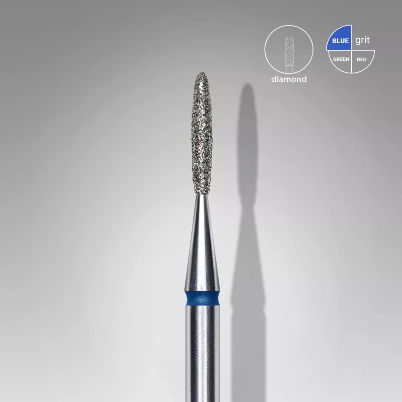 Fraise diamanté flamme bleu, Ø tête 1.4mm, active 8mm - Staleks pro Fraise diamanté flamme bleu, Ø tête 1.4mm, active 8mm - Staleks pro