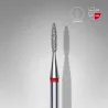Fraise diamanté flamme rouge, Ø tête 1.6mm, active 8mm - Staleks pro