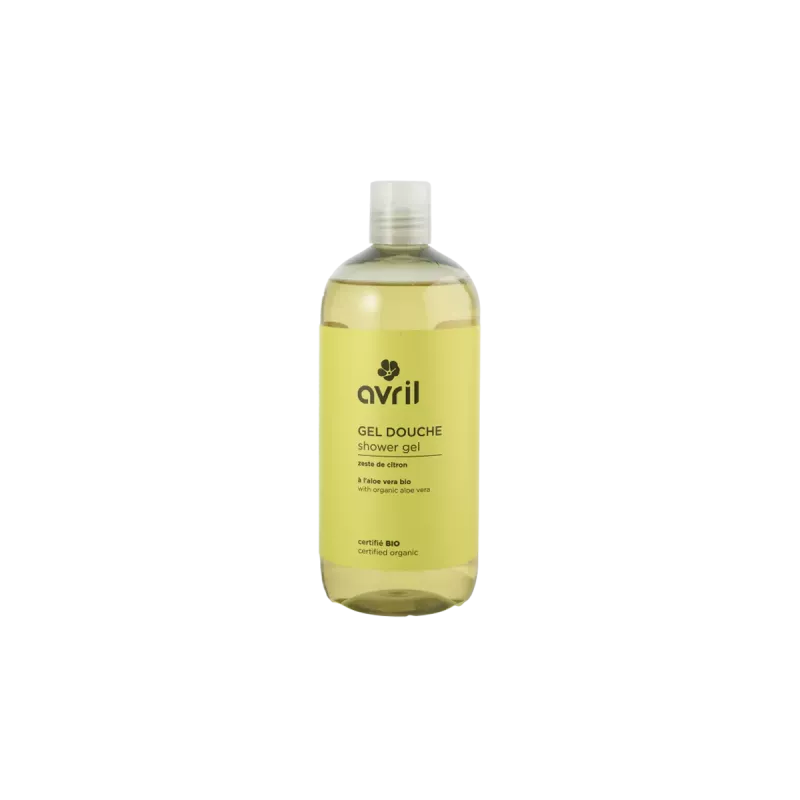 Gel douche certifie Bio - Avril - Zeste de Citron - 500 ml