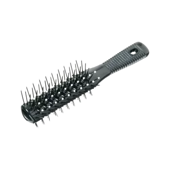 Brosse croco noire double face nylon perlé - Efalock