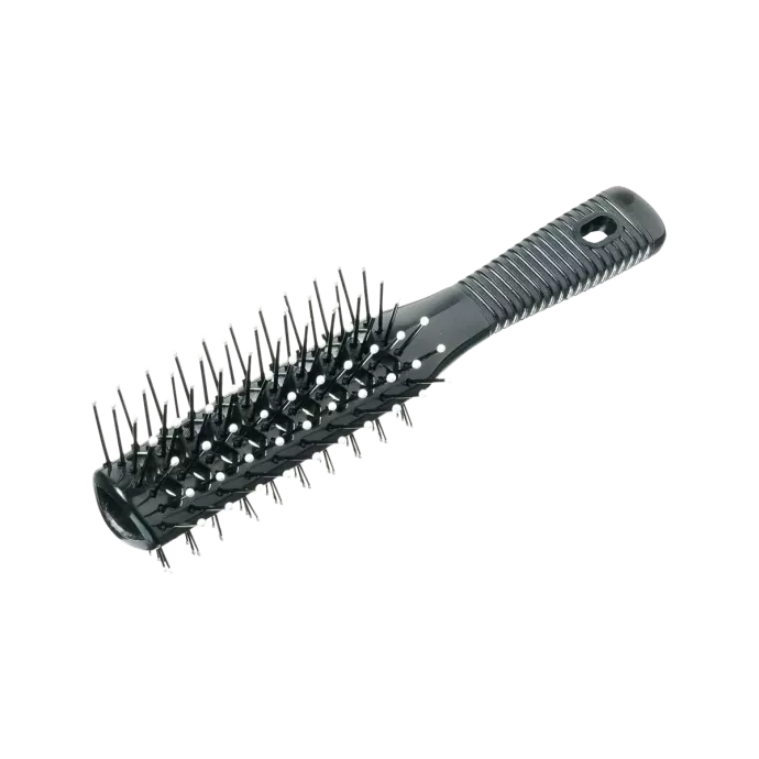 Brosse croco noire double face nylon perlé - Efalock