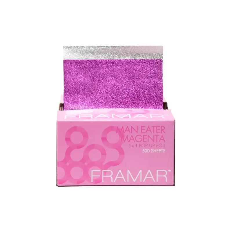 Papier alu pop up foil 5x11 - Framar - Man eater magenta - 500feuilles