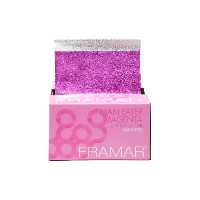 Papier alu pop up foil 5x11 - Framar - Man eater magenta - 500feuilles