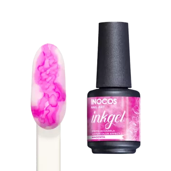 Vernis spécial effet marbré - Inocos - Ink gel - Magenta - 15ml