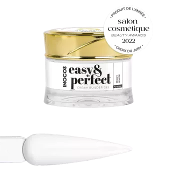 Gel de construction crème - Inocos - Easy &amp; perfect - Blanc laiteux - 30gr