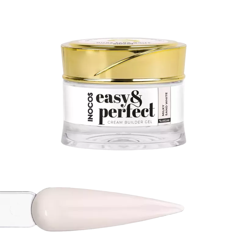 Gel de construction crème - Inocos - Easy &amp; perfect - Blanc sable laiteux - 30gr