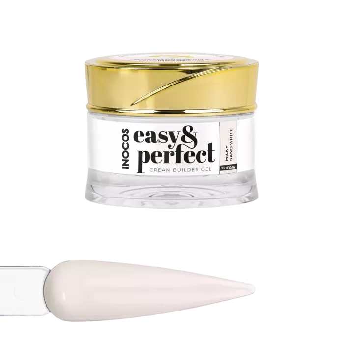 Gel de construction crème - Inocos - Easy &amp; perfect - Blanc sable laiteux - 30gr