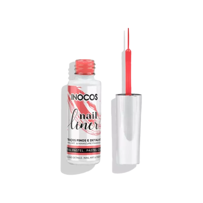 Liner nail art - Inocos - Rose garden - coral pastel - 8ml