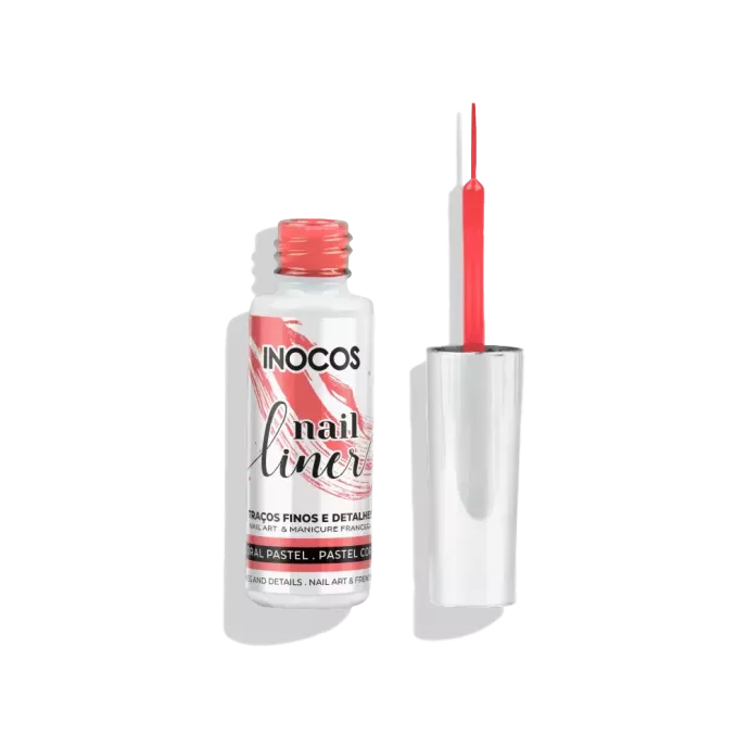 Liner nail art - Inocos - Rose garden - coral pastel - 8ml