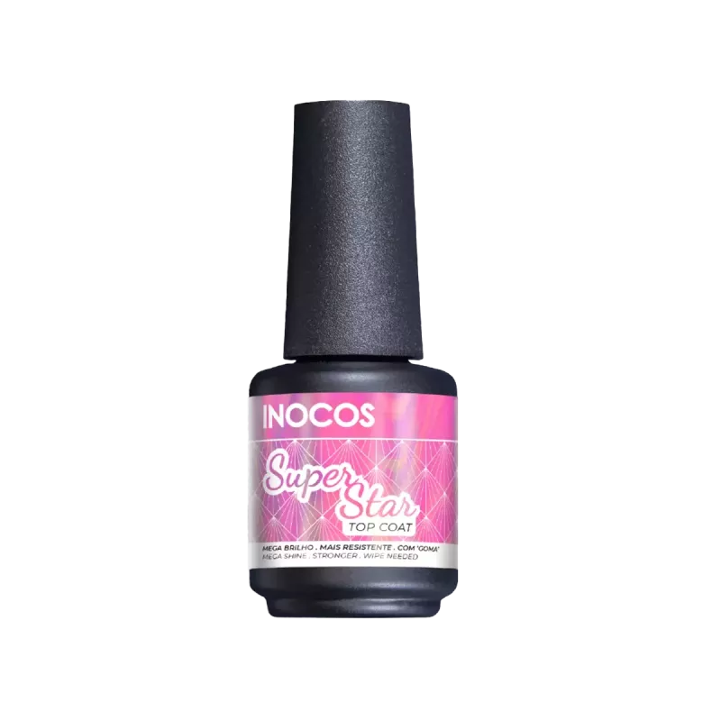 Top coat effet diamant - Inocos - Top coat super star - 15ml