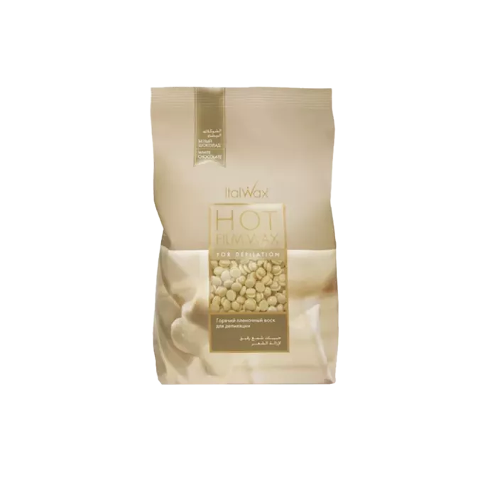 Sachet de cire pelable - Italwax - Hot Film wax - Chocolat blanc - 1kg