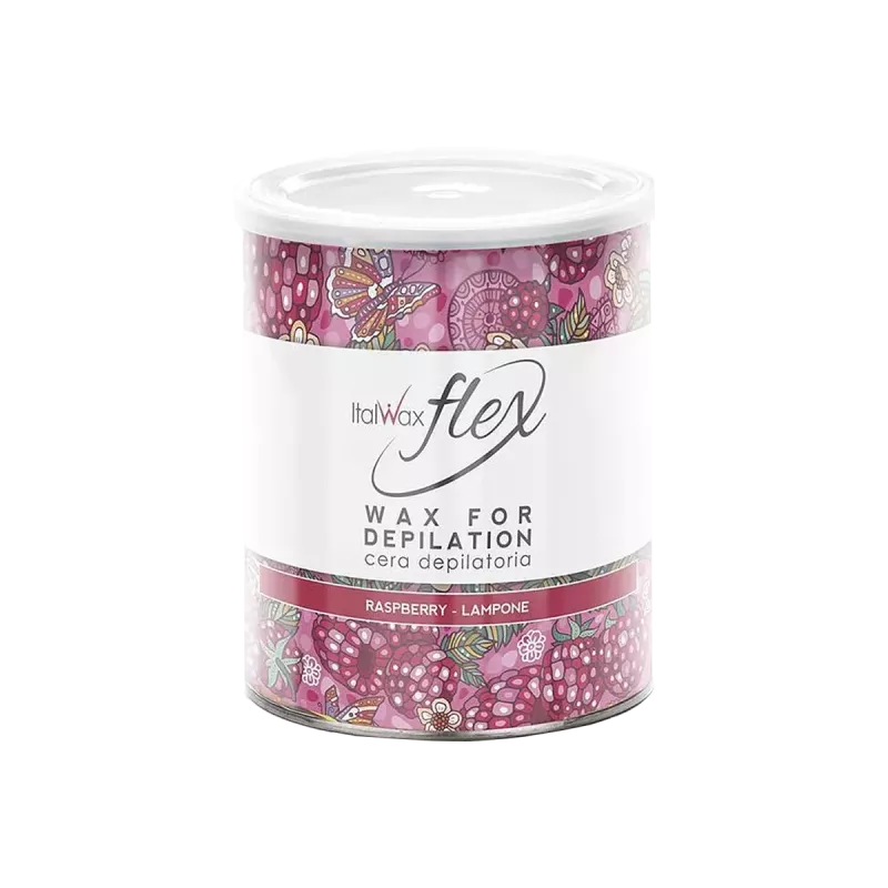 Cire en pot avec bandes - Italwax - Flex Framboise - 800ml