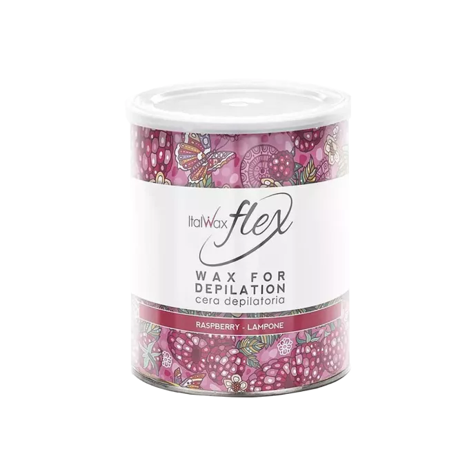 Cire en pot avec bandes - Italwax - Flex Framboise - 800ml