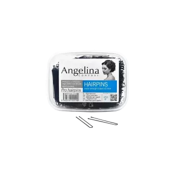 Epingles à chignon lisse noire 45mm 250gr - Angelina