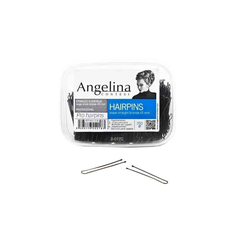 Epingles à chignon droite bronze 45mm 250gr - Angelina