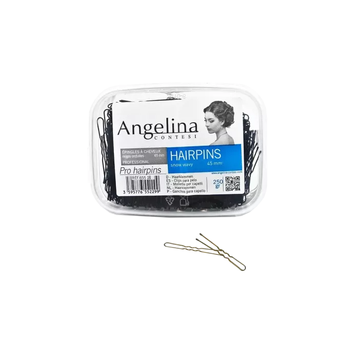 Epingles à chignon ondulés bronze 45mm 250gr- Angelina