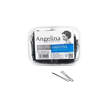 Epingles à chignon ondulés noire 45mm 250gr - Angelina