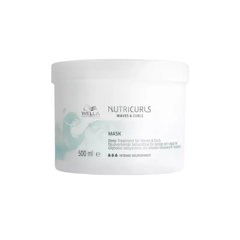 Masque profond cheveux ondulés bouclés - Wella - Nutricurls - 500ml