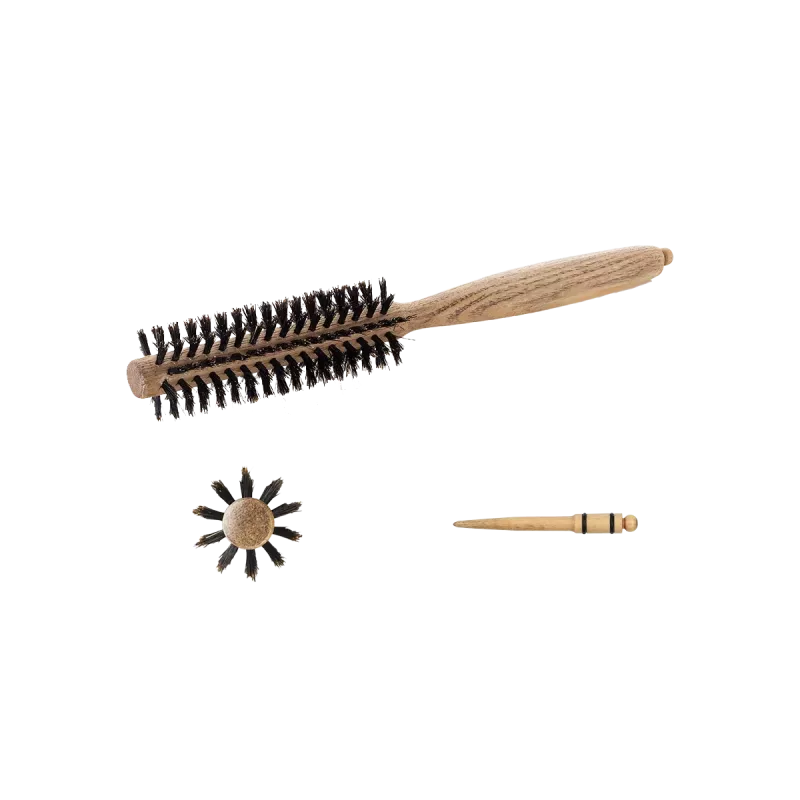 Brosse brushing en poil de sanglier - Hairbrushes - Natural wood - Diam 10mm