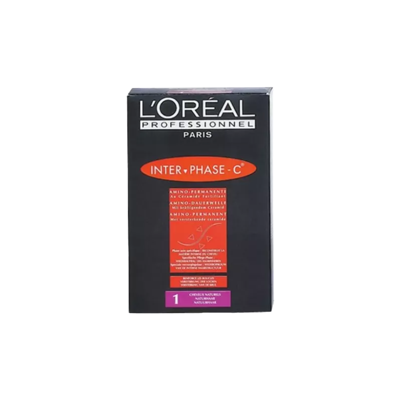 Kit permanente cheveux naturels - L'Oréal - Interphase-C