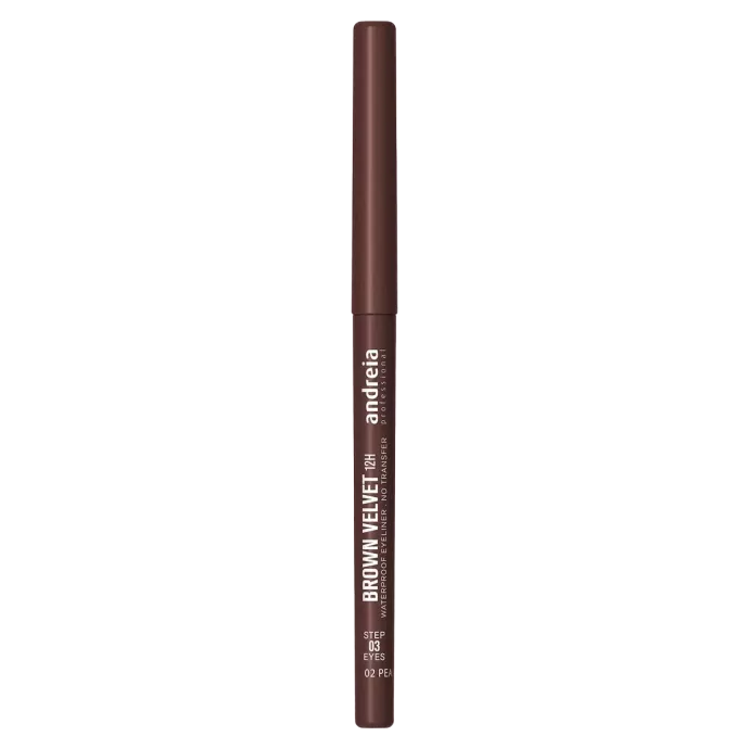 Crayon yeux marron ultra pigmenté waterproof - Andreia - Brown velvet 12h - 3.2g