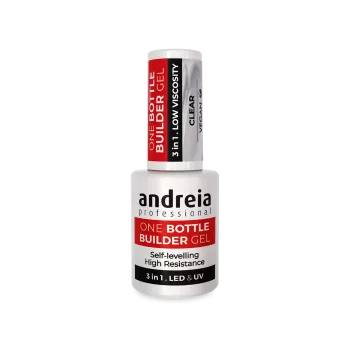 Gel de construction 3 en 1 transparent - Andreia - One Bottle Builder - 14ml