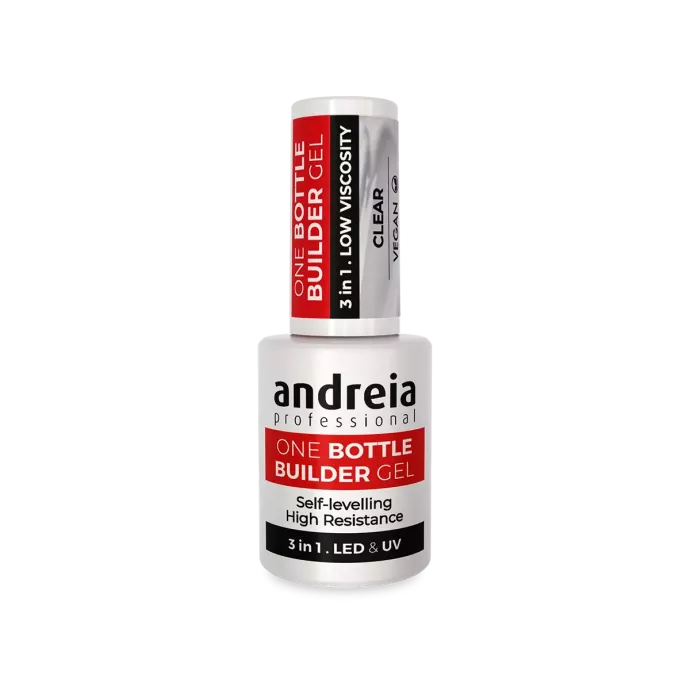 Gel de construction 3 en 1 transparent - Andreia - One Bottle Builder - 14ml