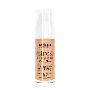 Fond de teint soyeux - Andriea - Refresh Silk Foundation - Porcelaine 02 - 30ml