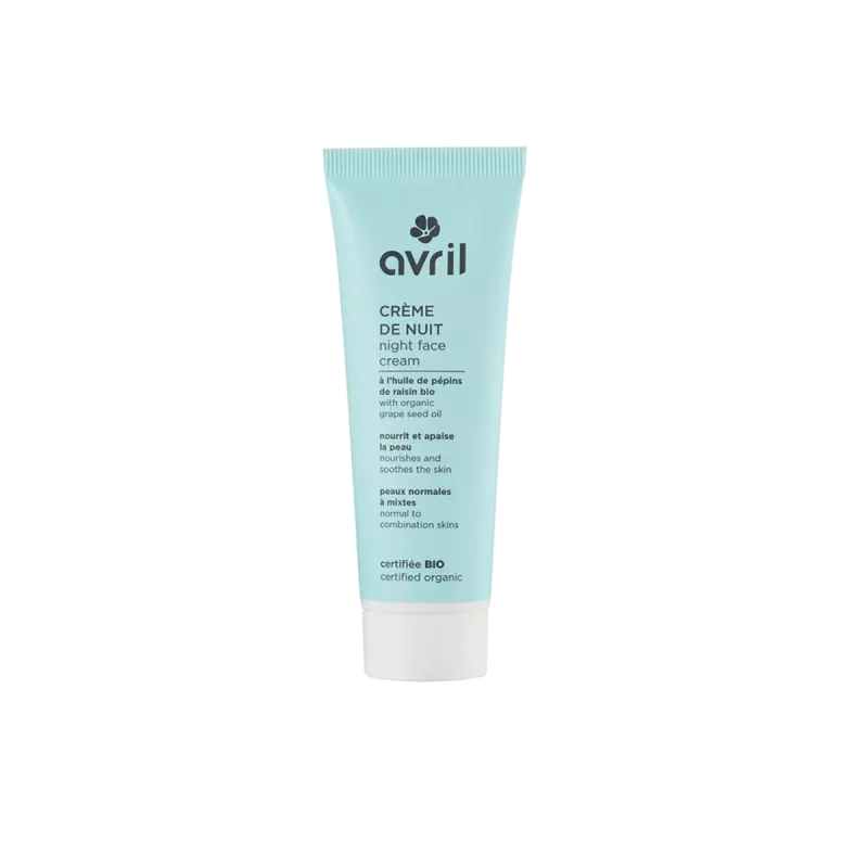 Crème de nuit peaux normales a mixtes certifié Bio - Avril - 50 ml