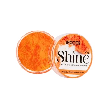 Pigment en poudre pour ongle - Inocos - Orange Néon - 7gr