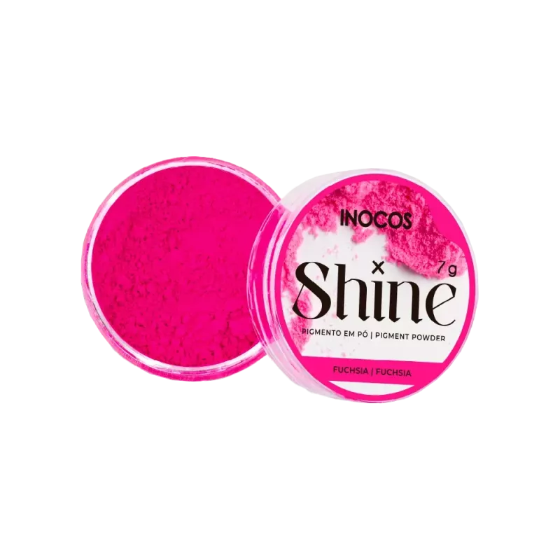 Pigment en poudre pour ongle - Inocos - Fuchsia - 7gr