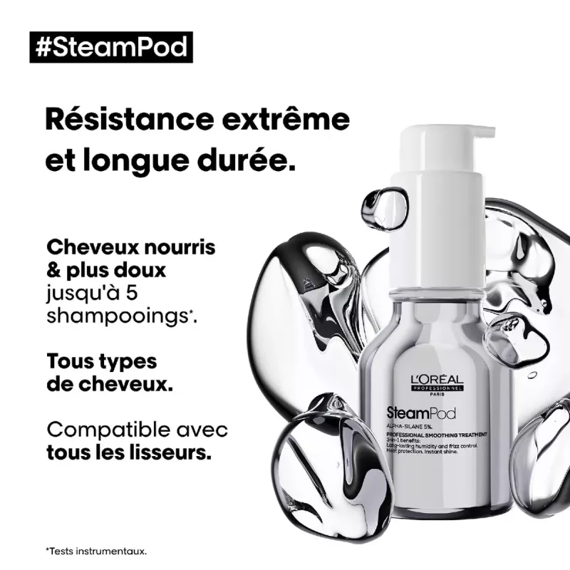 Soin lissant protection des pointes - L'Oréal - Steampod - 50ml