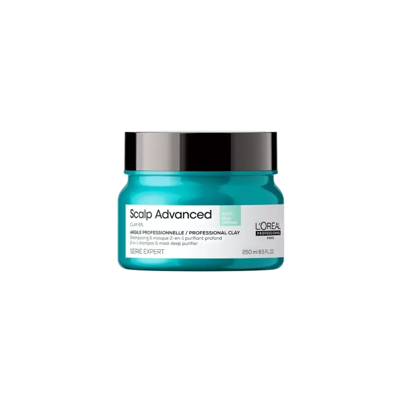 Shampoing masque à l'argile  - L'Oréal - Scalp advanced anti-oiliness - 250ml